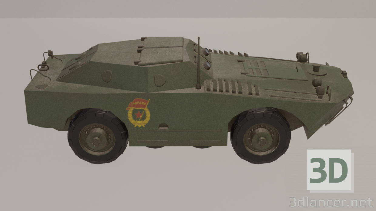 3d BRDM-1 Guard model buy - render