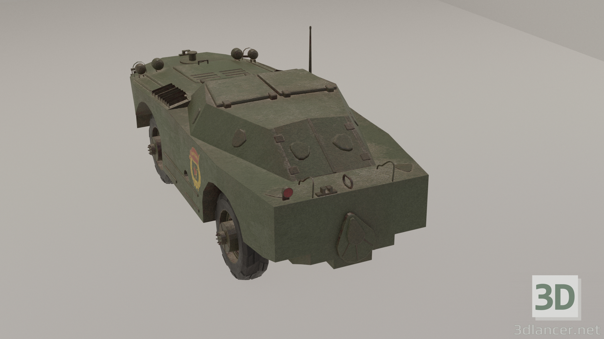 3d BRDM-1 Guard model buy - render