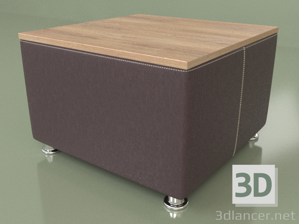 modèle 3D Table basse Malta (cuir Black2) - preview