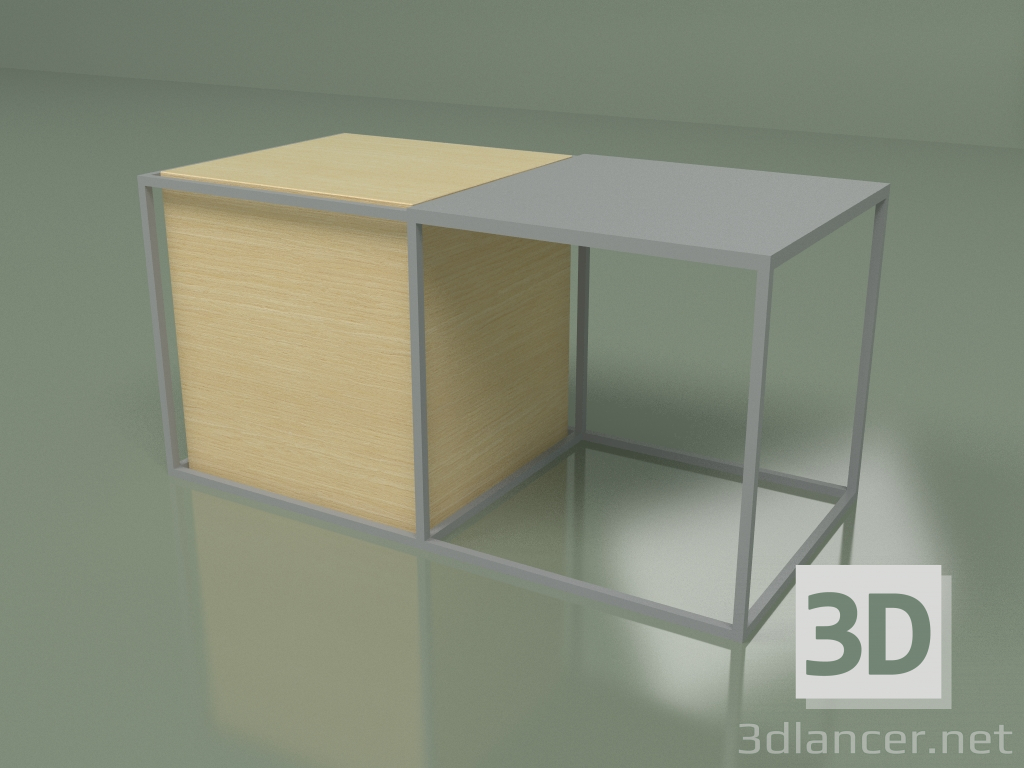 3d model Table 02 (white) - preview