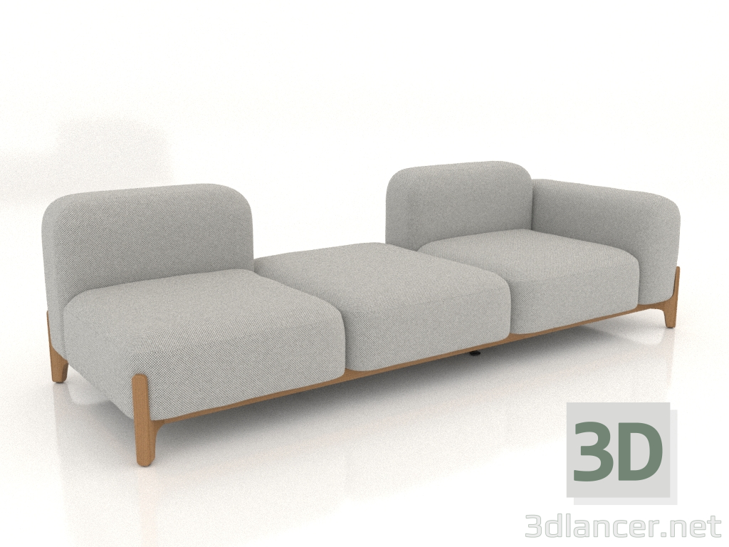 3d model Sofá modular (composición 09) - vista previa