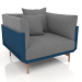 3d model Armchair (Grey blue) - preview