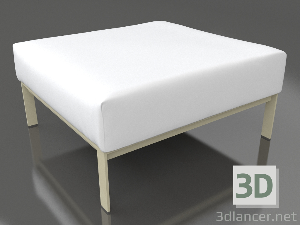 3d model Módulo de sofá, puf (Oro) - vista previa