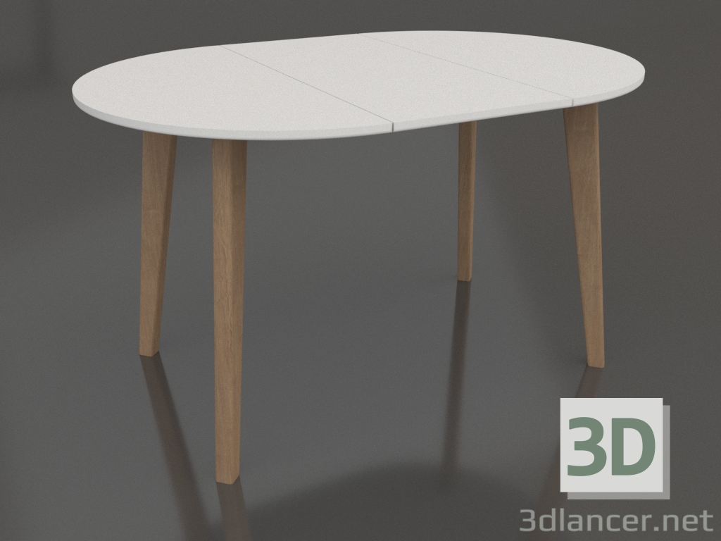 3d model Mesa de comedor Skanda (1300x900, blanca) - vista previa