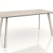 modello 3D Tavolo da pranzo BRASKO 1600x800x750 mm (rovere sbiancato) - anteprima