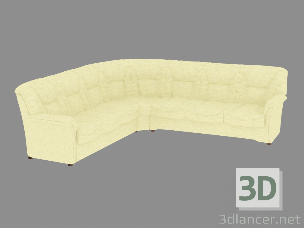 3D Modell Ecksofa (3C3) - Vorschau