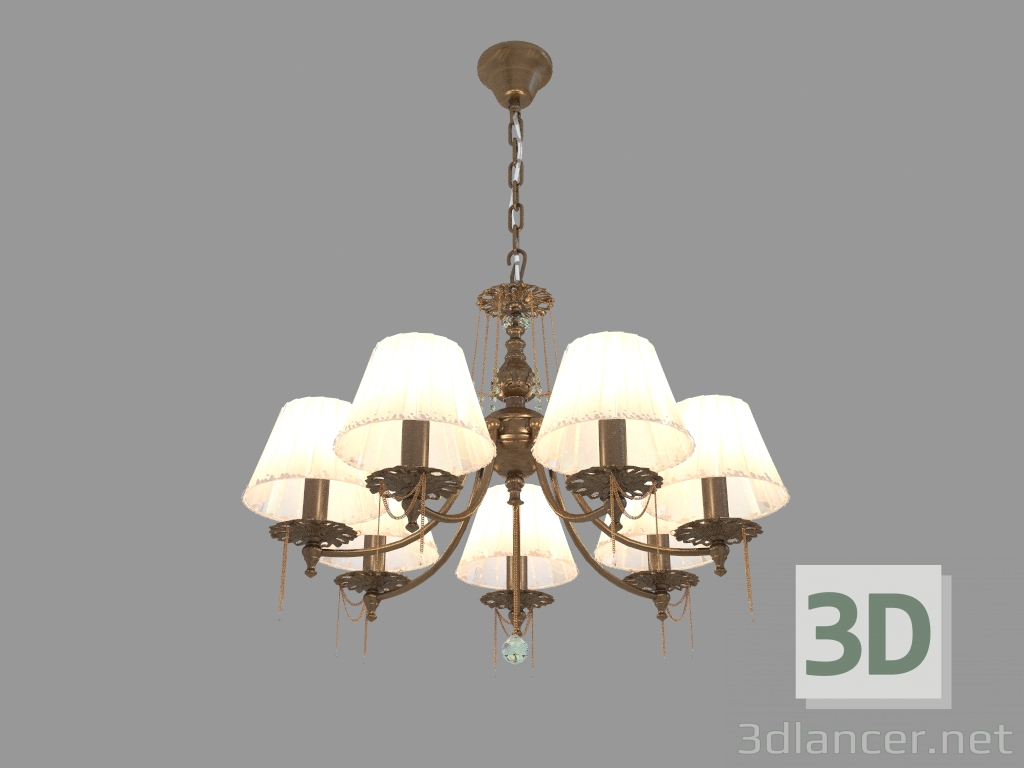 modello 3D Lampadario RAPSODI (ARM305-07-R) - anteprima