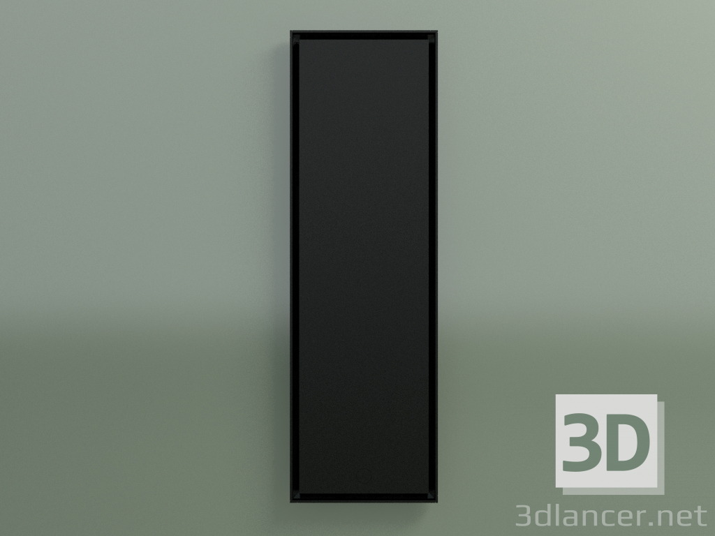 modello 3D Radiator Face Zero (1600x500, Nero - RAL 9005) - anteprima