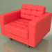 3d model Sillón Cosmo (cuero rojo) - vista previa