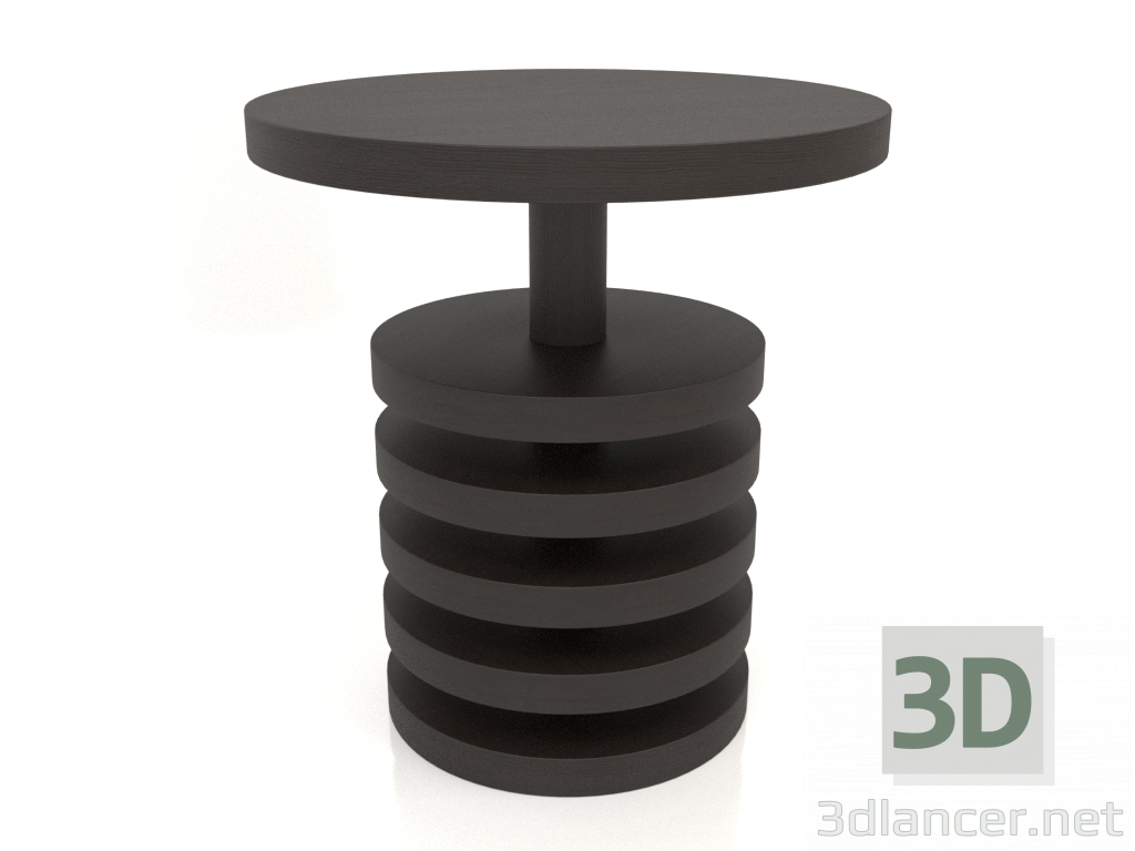 3d model Mesa de comedor DT 03 (D=700x750, madera marrón oscuro) - vista previa