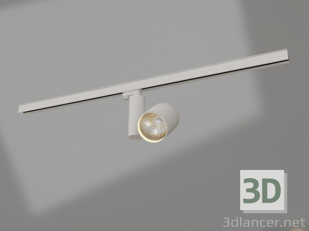 modello 3D Lampada LGD-SHOP-4TR-R100-40W Warm3000 (WH, 24 gradi, 230V, DALI) - anteprima