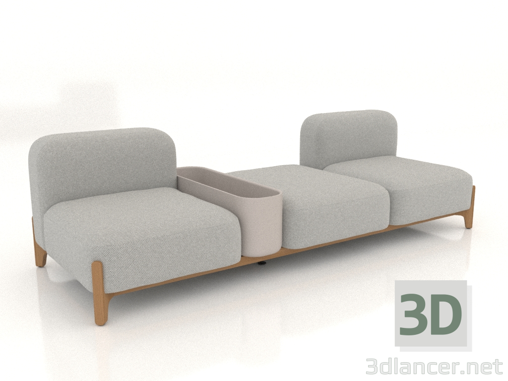 Modelo 3d Sofá modular (composição 10) - preview