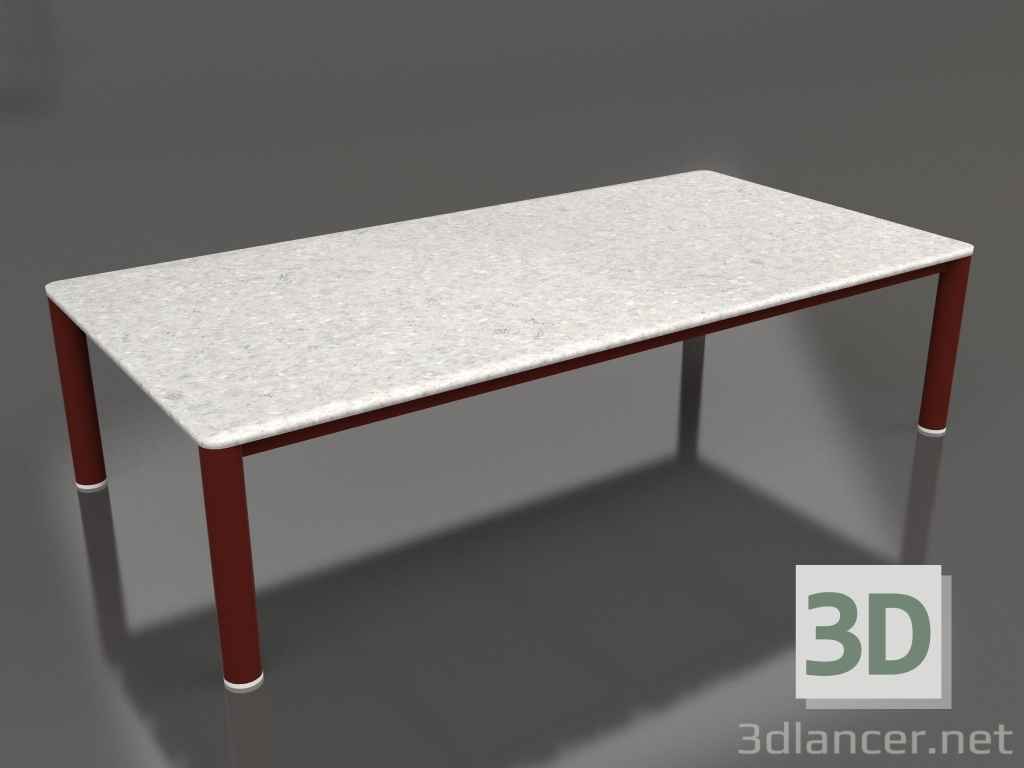 3d model Mesa de centro 70×140 (Rojo vino, DEKTON Sirocco) - vista previa