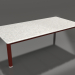 modèle 3D Table basse 70×140 (Rouge vin, DEKTON Sirocco) - preview