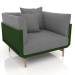 3d model Armchair (Bottle green) - preview