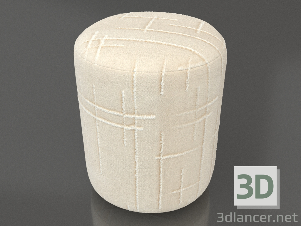 modèle 3D Pouf TUBE (option 1) - preview modèle 3D Pouf TUBE (option 1) - preview