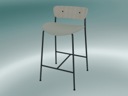 Tabouret de bar Pavilion (AV8, H 85cm, 48х50cm, Chêne laqué, Balder 612)