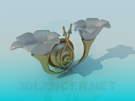 Modelo 3d Arandela - preview