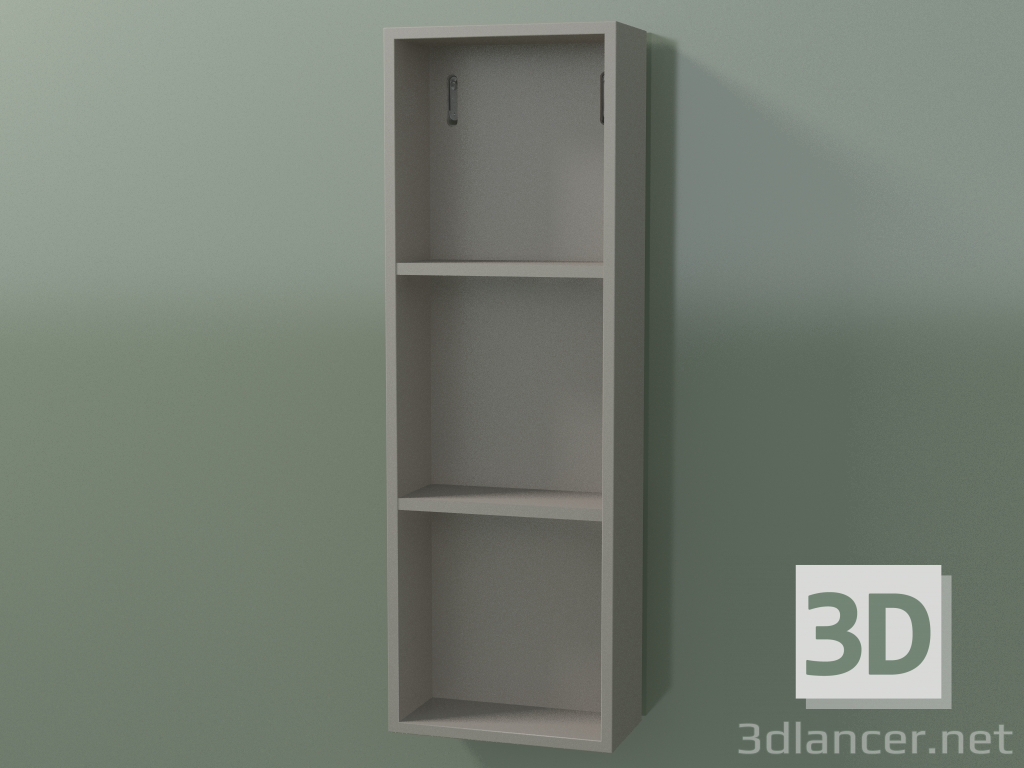 3d model Wall tall cabinet (8DUADA02, Clay C37, L 24, P 12, H 72 cm) - preview