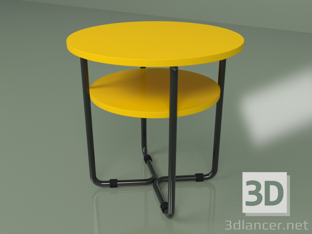 modello 3D Tavolino (giallo-senape) - anteprima