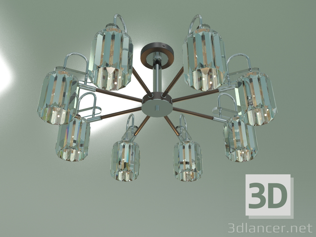 modello 3D Lampadario a soffitto Tenia 70090-8 (cromo) - anteprima