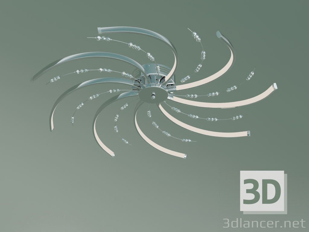 3d модель Стельовий світильник 90054-8 (хром) – превью