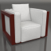 3d model Sillón (rojo vino) - vista previa