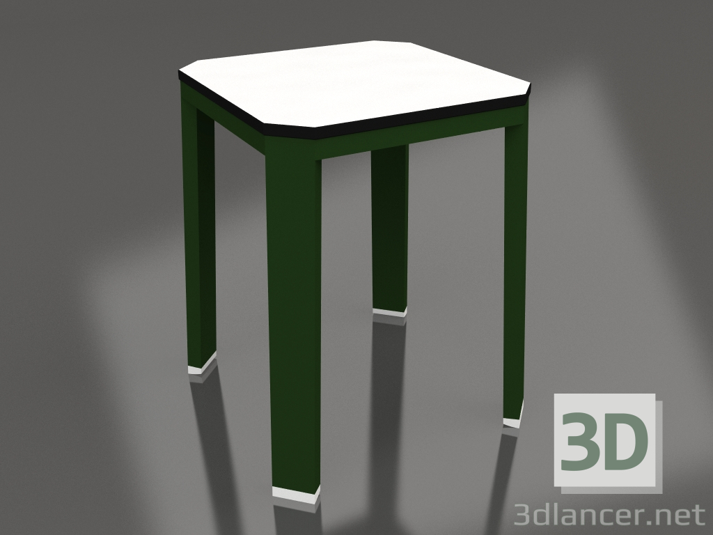 3d model Low stool (Bottle green) - preview