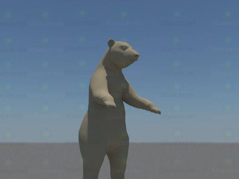 Modelo 3d Urso - preview