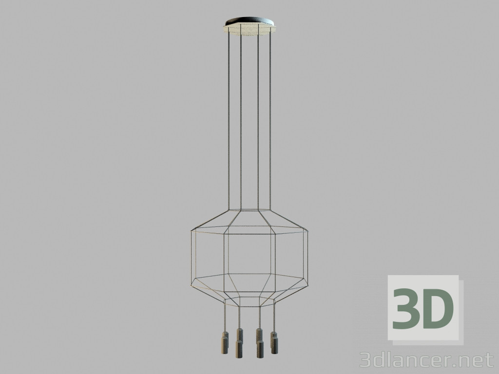 modèle 3D lampe suspendue 0301 - preview