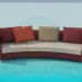 3D Modell Sofa - Vorschau