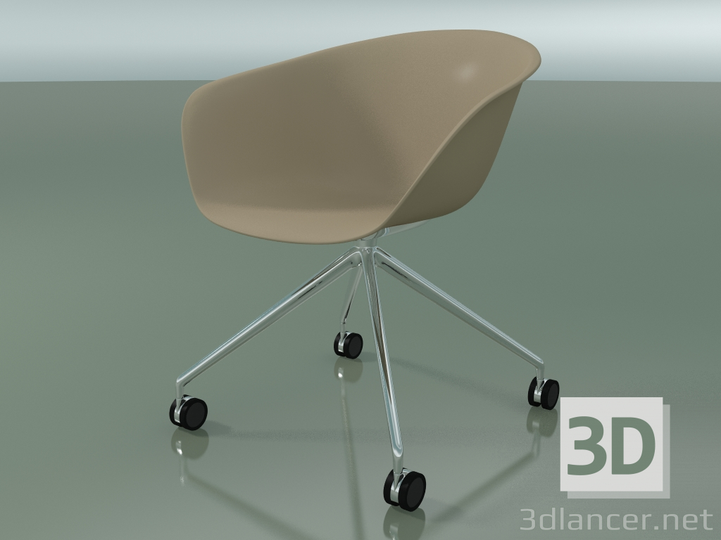 modello 3D Sedia 4207 (4 ruote, PP0004) - anteprima