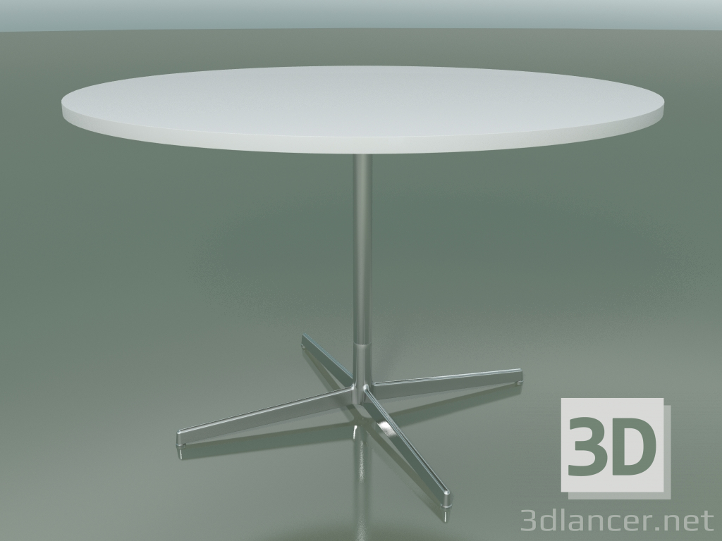 3d model Mesa redonda 5516, 5536 (H 74 - Ø 119 cm, blanco, LU1) - vista previa