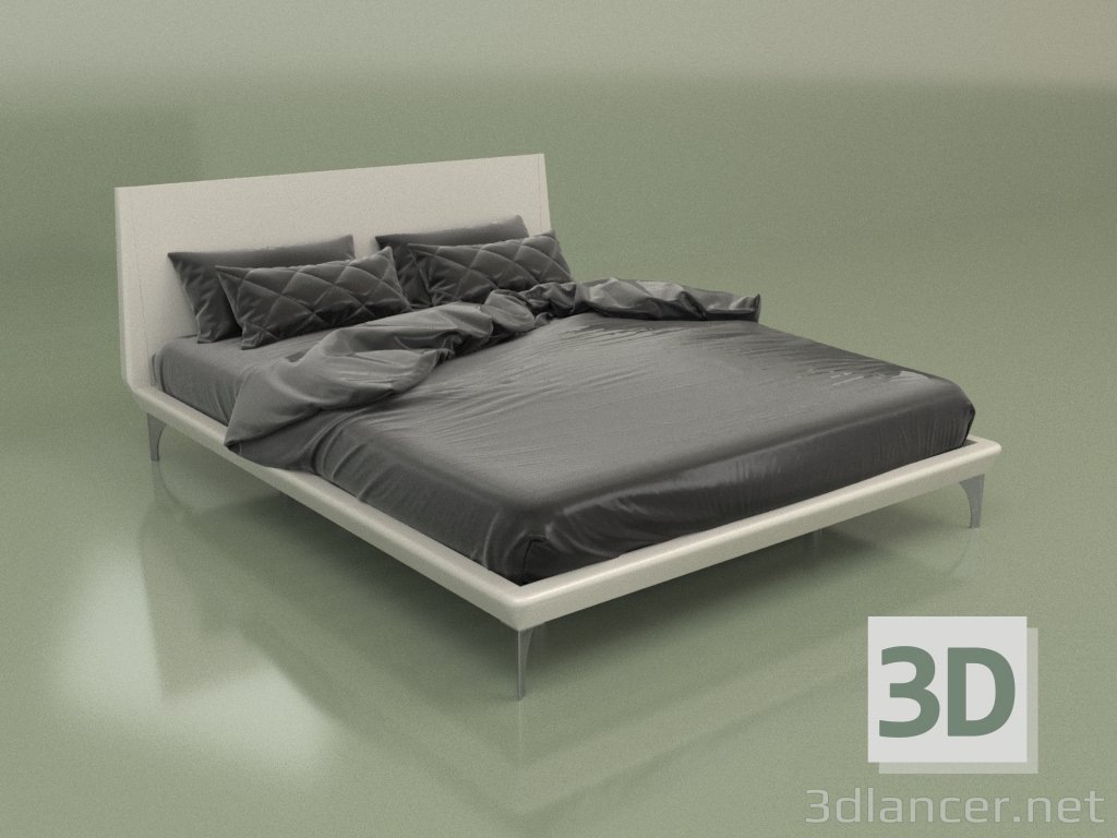 Modelo 3d Cama de casal GL 2016 (Cinza) - preview