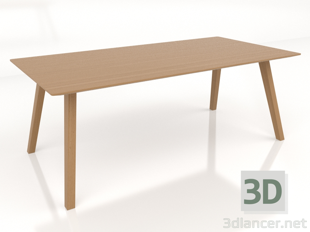 3D modeli Yemek masası 200 - önizleme