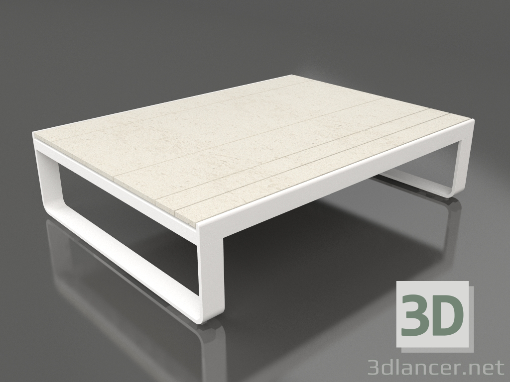 Modelo 3d Mesa de centro 120 (DEKTON Danae, Branco) - preview