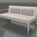 3d model Sofa module, section 1 left (Cement gray) - preview