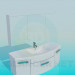 3d model Lavabo con gabinete - vista previa