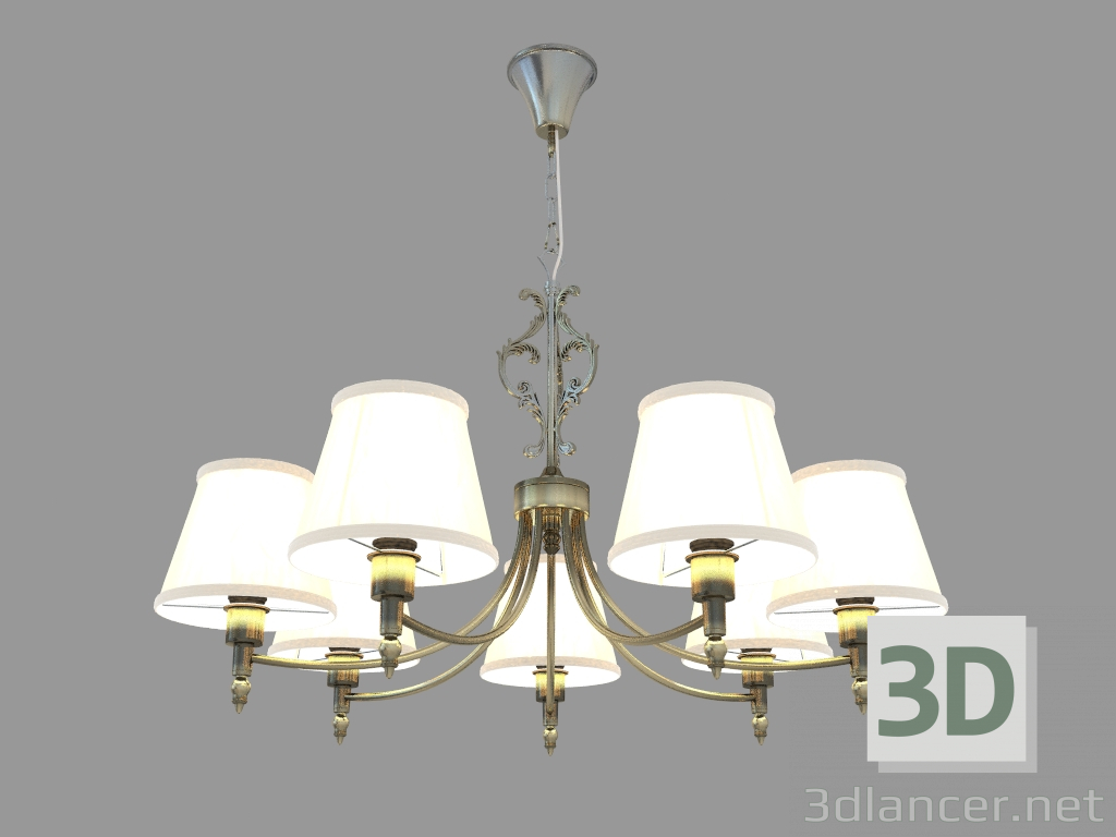 modello 3D Vesta Chandelier (ARM330-07-R) - anteprima