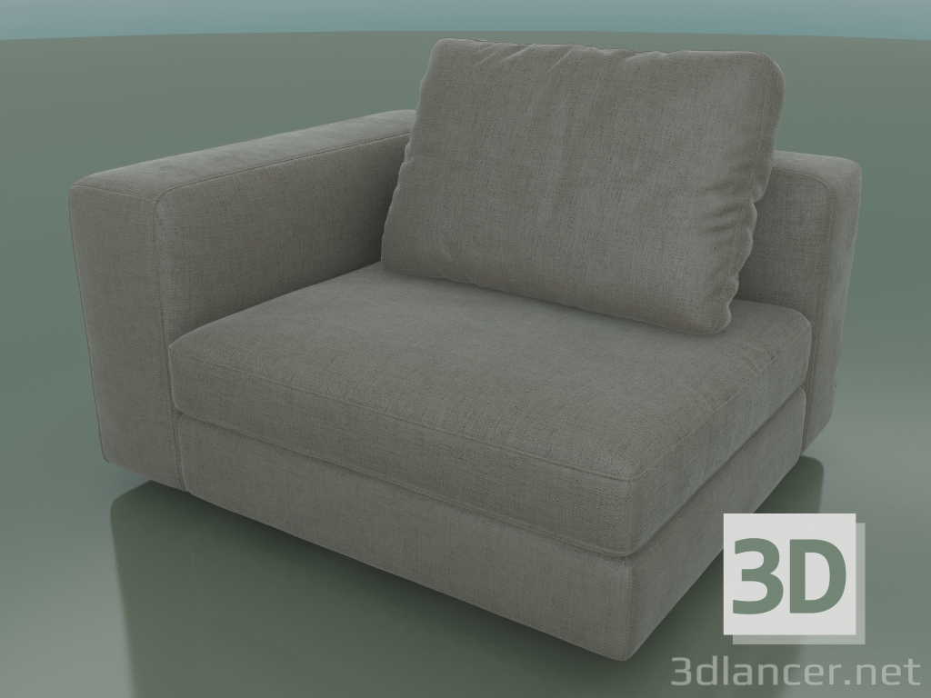 3d model Module with armrest Soho (1250 x 1100 x 680, 125SO-110-AL) - preview