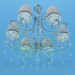 3d model Celebrity chandelier with corrugated lampshades - preview