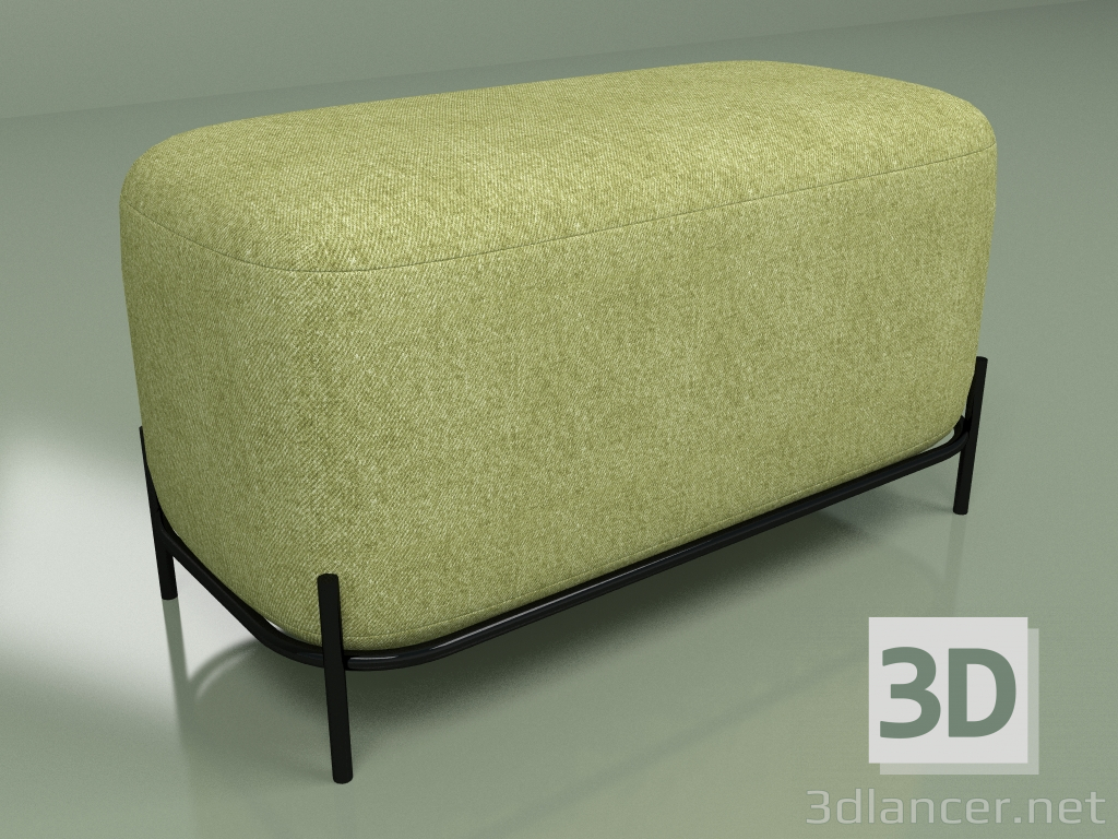 Modelo 3d Pufe Pawai largura 80 (verde) - preview