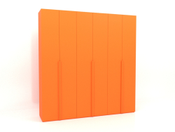 Armoire MW 02 peinture (2700x600x2800, orange vif lumineux)