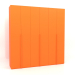 3D Modell Kleiderschrank MW 02 Lackierung (2700x600x2800, leuchtend leuchtend orange) - Vorschau