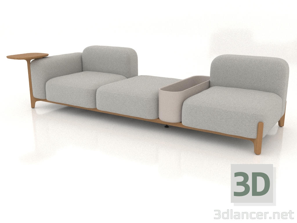 3d model Sofá modular (composición 12) - vista previa