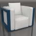 3d model Armchair (Grey blue) - preview