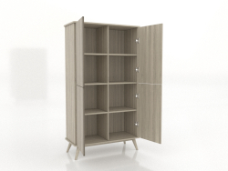 Cabinet 5 1000x450x1800 mm (open, lightened oak)
