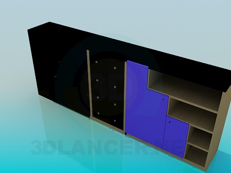 3D modeli Düşük raf - önizleme