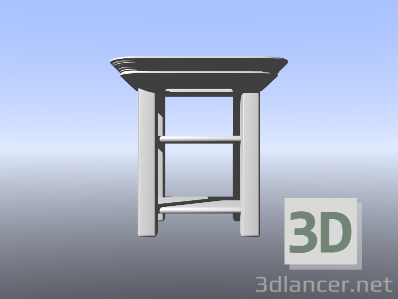 modello 3D Comodino tavolo - anteprima