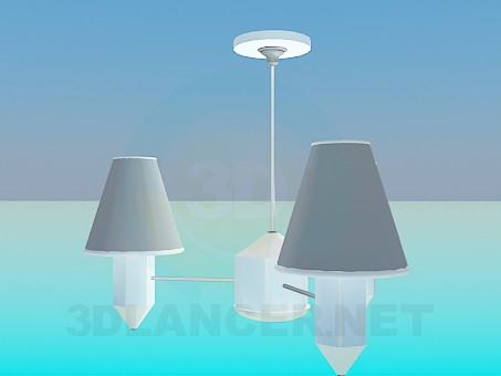 modello 3D Lampadario a bracci - anteprima